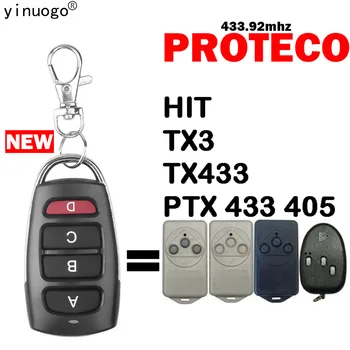 Novo PROTECO TX433 de Controle Remoto de Portão de Abertura da Porta 433mhz Código Fixo PROTECO BATER TX3 PTX 433 405 Porta Controle Remoto