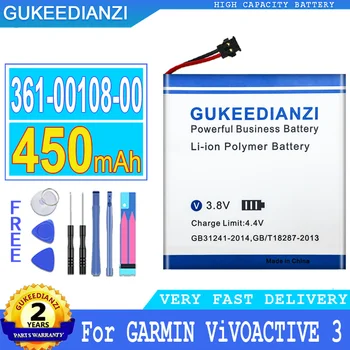 450mAh GUKEEDIANZI Bateria 361-00108-00 Para GARMIN ViVOACTIVE 3 ViVOACTIVE3 Grande Poder de Bateria