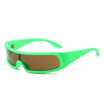 Moda Y2k Punk, Uma Peça de Óculos de sol das Mulheres os Homens de Marca, o Designer de Óculos de Sol Feminino de Hip-Hop Tons de Óculos De Sol, Oculos UV400