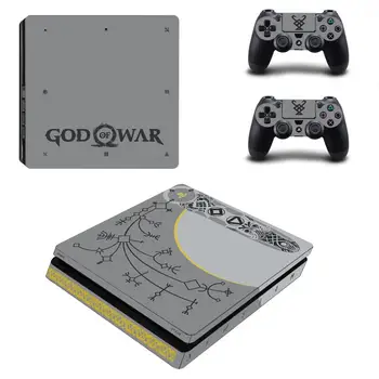 Deus da Guerra PS4 Slim Adesivos Play station 4 Adesivo de Pele Decalques Para PlayStation 4 PS4 Slim Consola e o Controlador de Pele de Vinil