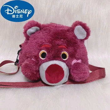 2022 Novo Disney Kawaii Morango Lotes-O-Huggin Urso De Pelúcia Do Bolsa Bonito Dos Desenhos Animados Ombro Messenger Bag Meninas De Presente De Aniversário