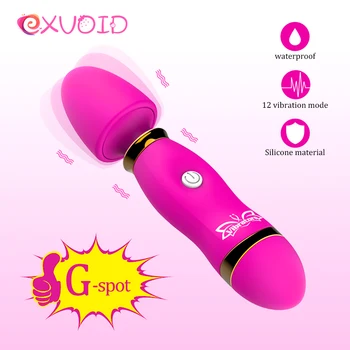 EXVOID Orgasmo AV Vara Vibradores Clitóris Estimular o ponto G Massageador Varinha Mágica Vibrador Vibrador Brinquedos Sexuais para as Mulheres, Produtos para Adultos