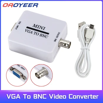 Mini VGA PARA Vídeo BNC Conversor Conversor de Caixa de Composto VGA para Adaptador de BNC Conversor Digital Switcher de Caixa Para o Monitor HDTV