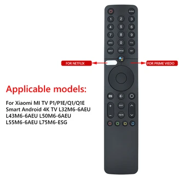 XMRM-19 de Voz Bluetooth com Controle Remoto Para Xiaomi Mi TV P1 Android Smart TVs L43M6-6AEU L43M6-6ARG 32
