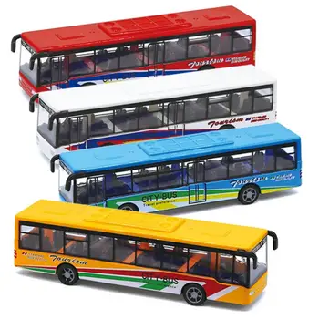 2022 Nova De Alta Qualidade Da Liga Clássico De Ônibus Microônibus Carro Liga De Veículo De Modelo De Área De Trabalho De Decoração De Crianças Colecionável Brinquedo De Criança Brinquedos Para Crianças