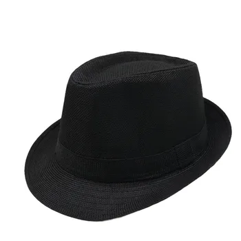 Nova Primavera e Verão Retrô Homens de Chapéu Fedora Hat Top Jazz Plaid Hat Adultos Chapéu Clássico Chapéu de Coco