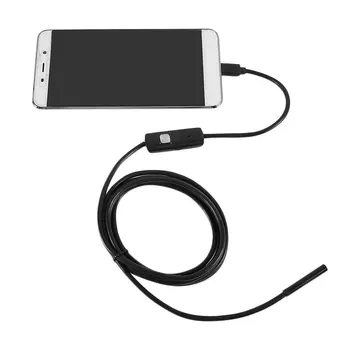 720P Tubo Endoscópio 5.5 mm 2M Micro USB HD da Câmera de Inspeção com Boroscópio Para PC Android Telefone IP67 Impermeável Escopo de 6 LEDs Brancos