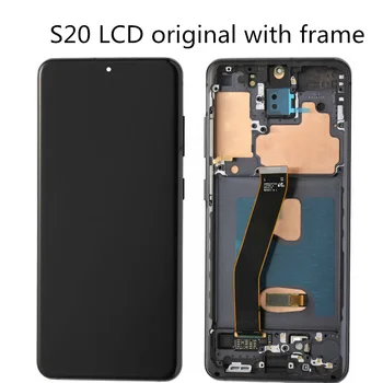 Quadro Original Tela de LCD com Ponto Linha ou Queimar Display para Samsung Galaxy S20 4G SM-G980 G980F/DS 5G SM-G981LCD Tela de Toque