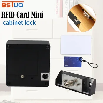 Mini Gabinete Digital Eletrônico Inteligente de Bloqueio Invisível Sensor de Bloqueio de RFID Cartão de IC Gaveta Para guarda-Roupa Móveis de Porta de Armário